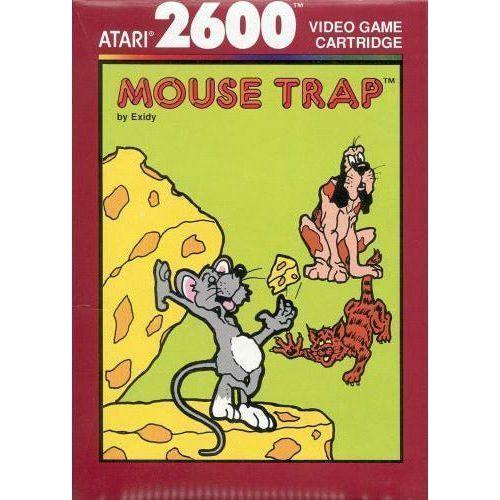 Atari 2600 Mouse Trap Classic Video Game Cartridge - Retro Gaming Console Accessory for Collectors & Vintage Gaming Enthusiasts | Perfect for Nostalgic Game Nights & Classic Gaming Collections