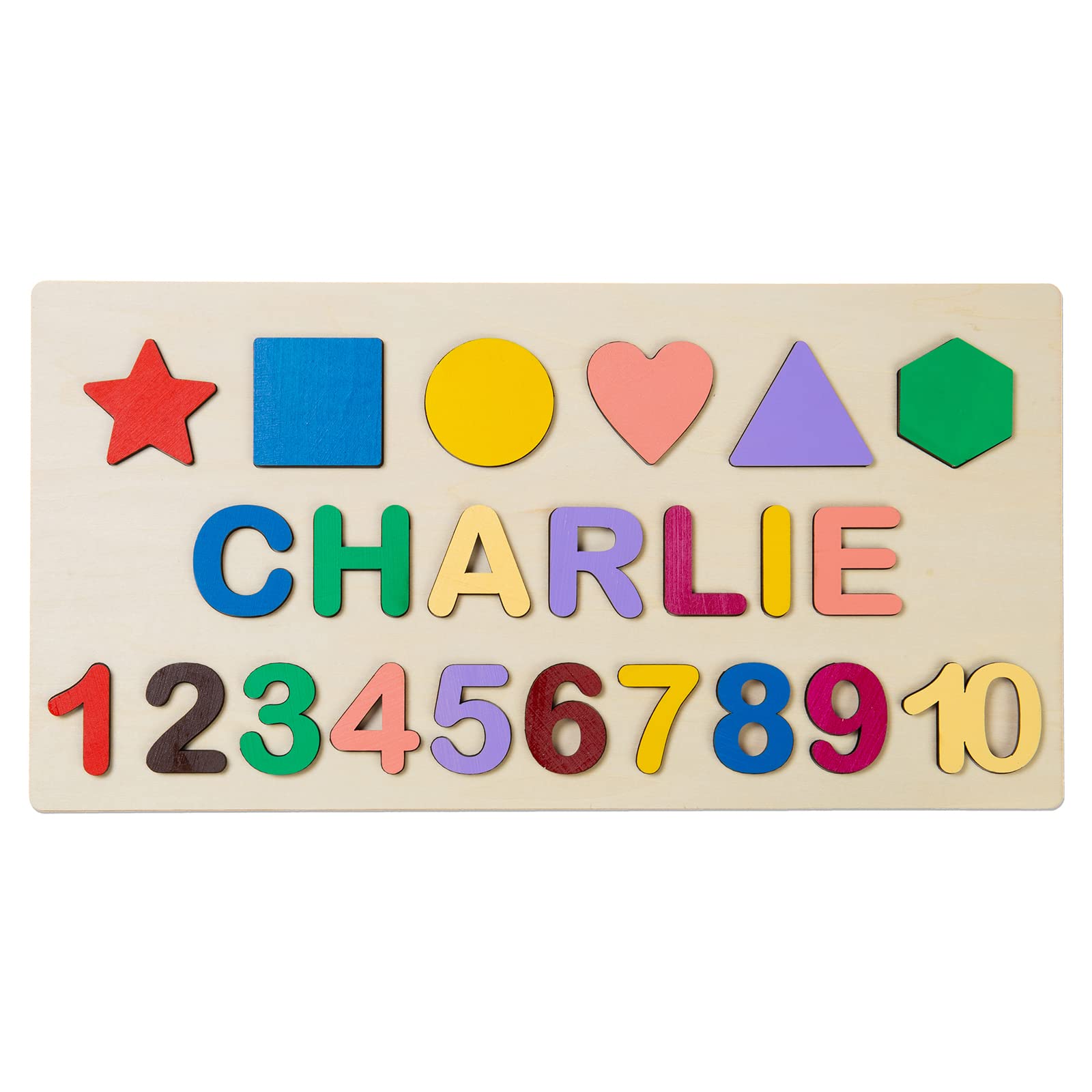 **Personalized Wooden Name Puzzles for Kids - Custom Toddler Learning Toys with Pegs for Boys & Girls Ages 1-3 | Perfect Birthday Gift & Montessori Educational Activity (Style 5) - Great for Nursery Decor, Early Childhood Development & Name Recognition Practice**
