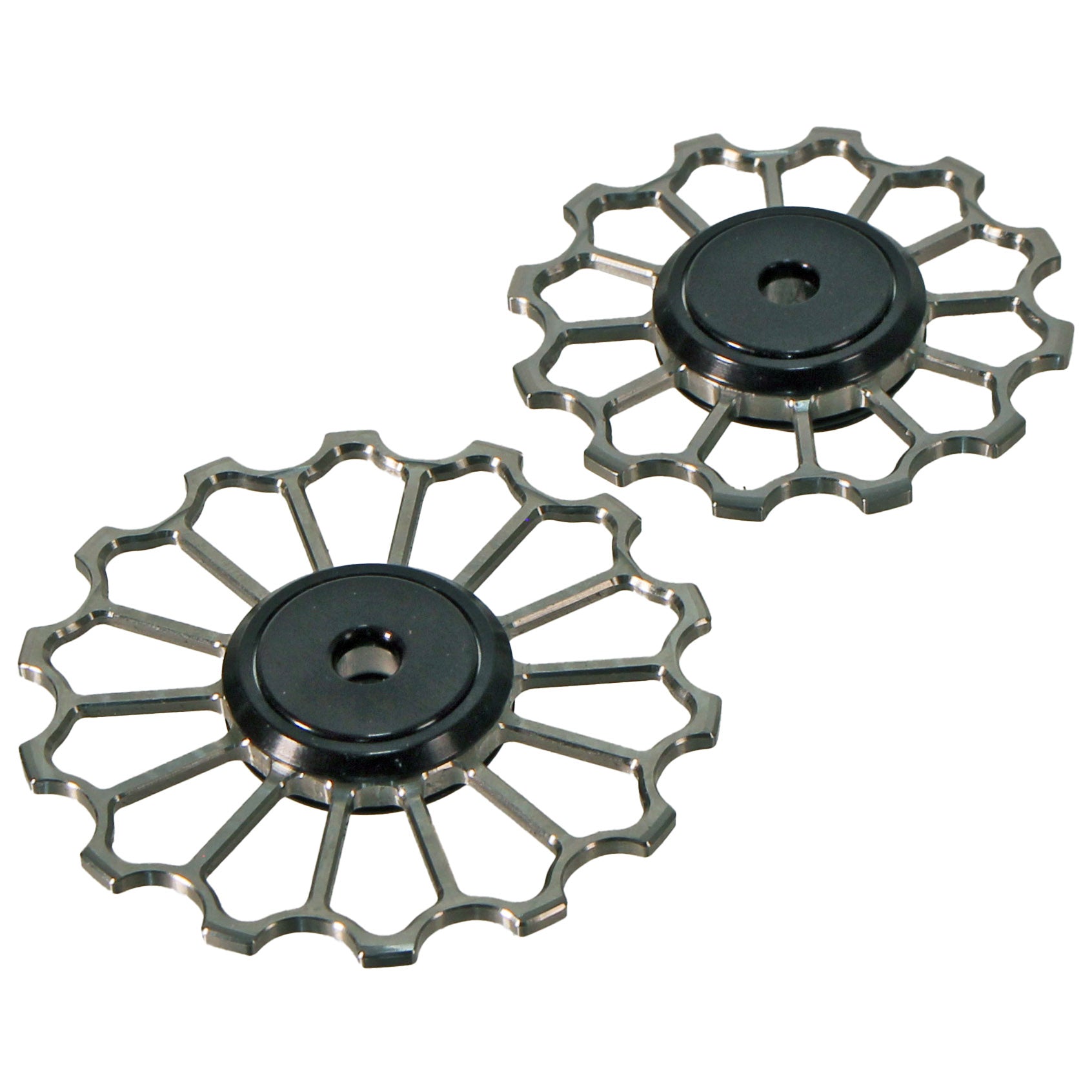 5Dev Titanium Derailleur Jockey Wheels - 12T/14T Replacement Pulley Wheels for SRAM T-Type AXS Drivetrain - Lightweight & Durable MTB/EBike Upgrade for Enhanced Shifting Performance