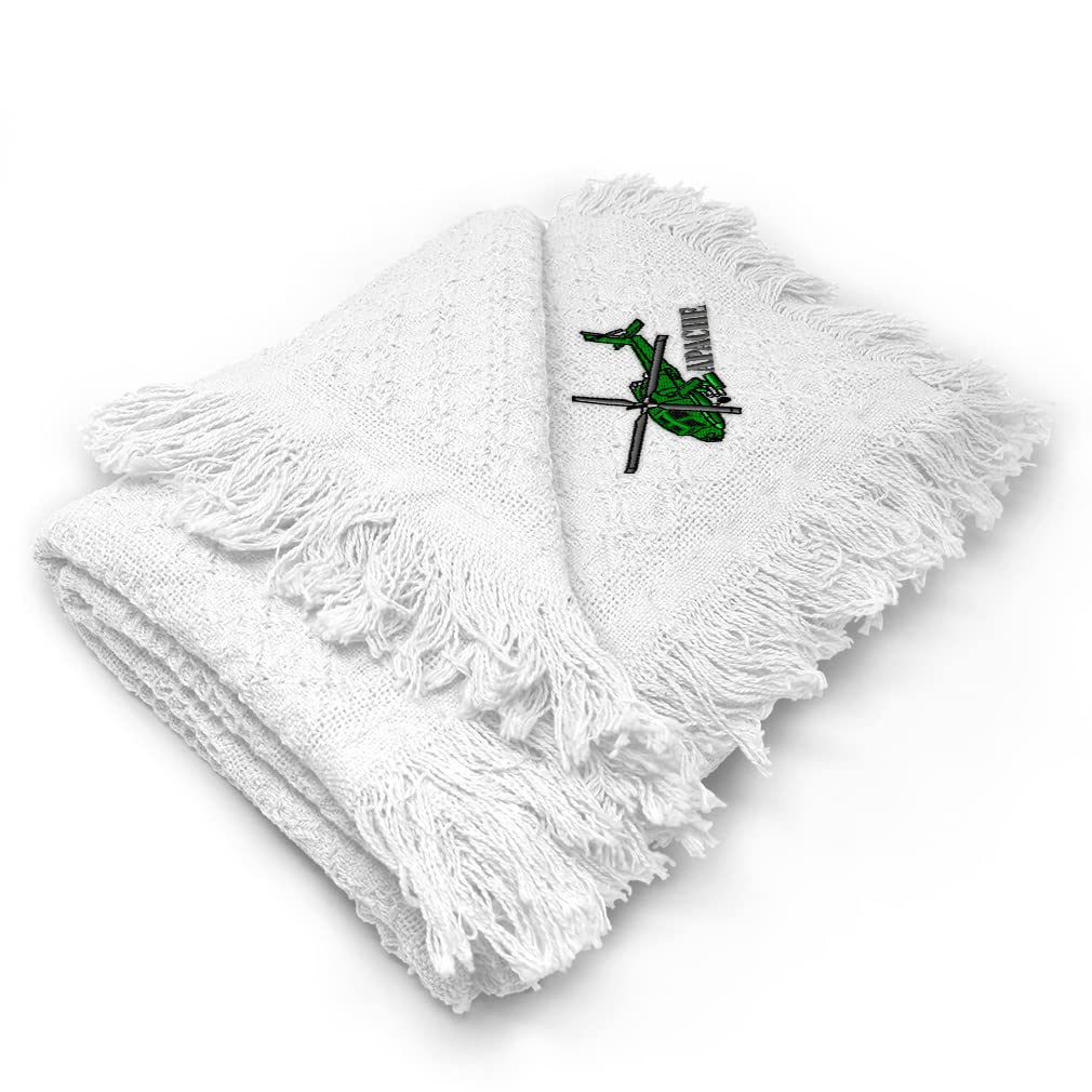 Soft Cotton Baby Blankets for Boys & Girls - Apache Helicopter Design Nursery Bedding Set | Perfect for Cribs, Strollers & Swaddling