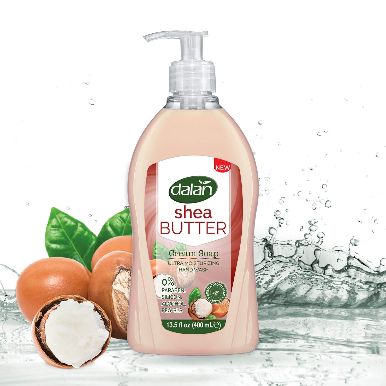 Organic Shea Butter Hand Soap - Ultra Moisturizing Liquid Soap for Dry & Normal Skin | Fresh, Clean & Soft Feeling | 13.5 Fl Oz (400mL) Pack of 3 | Gentle Hand Wash for Daily Use at Home, Office & Travel