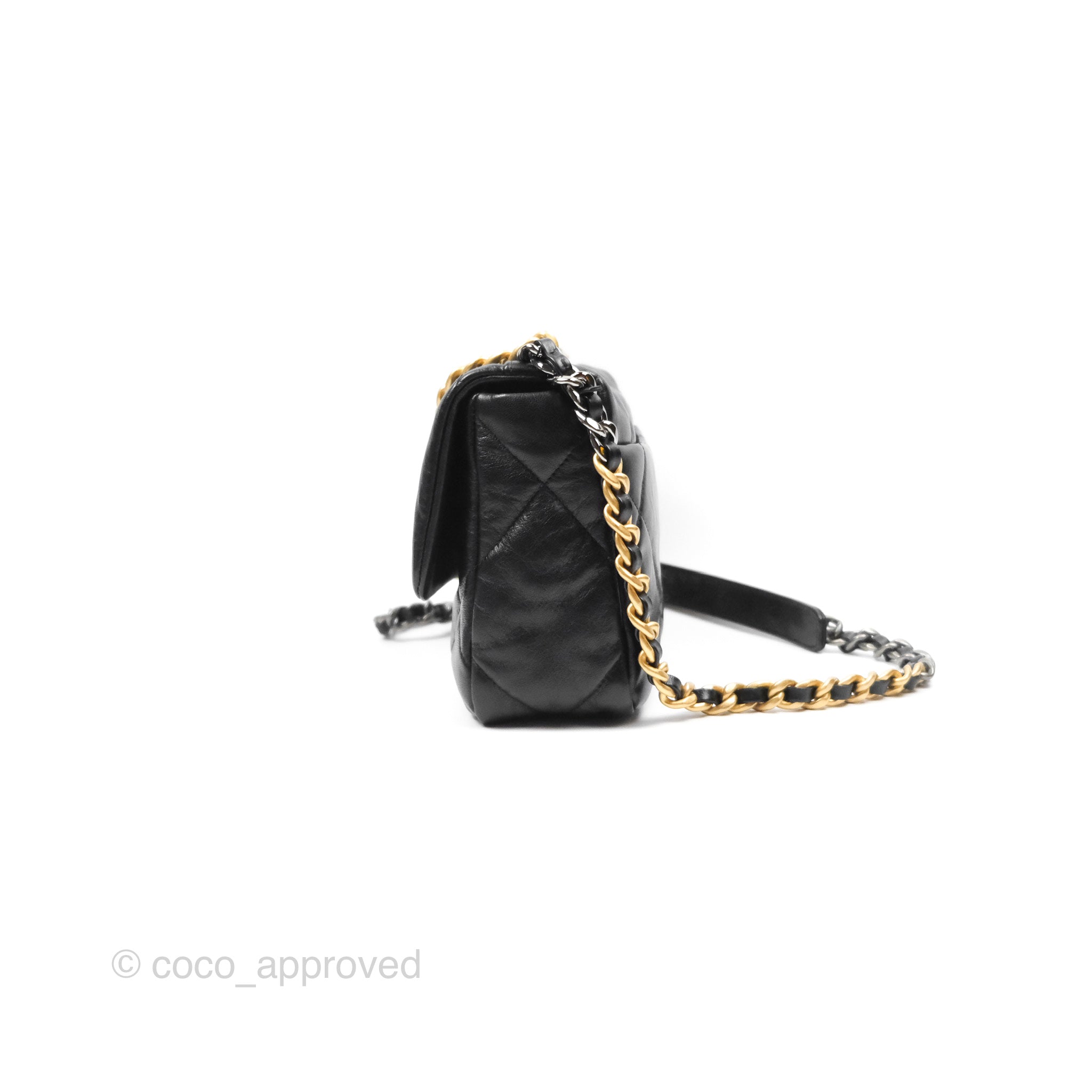 Chanel 19 Small Handbag Black Mixed Hardware - Luxury Designer Crossbody Bag for Women, Perfect for Date Night & Evening Events