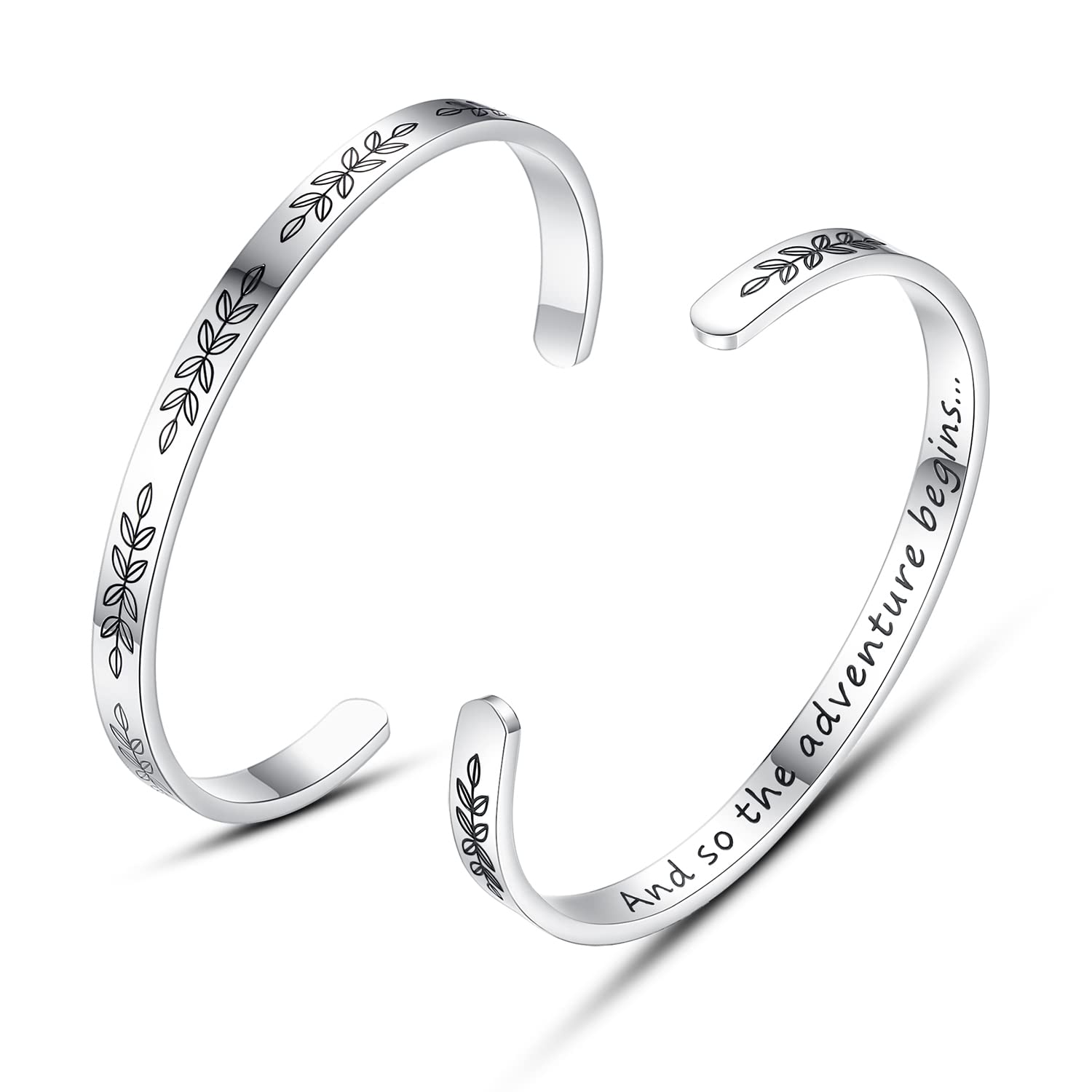 Personalized Cuff Bracelets for Women & Girls - Best Friend, Sister, Mom, Daughter, Granddaughter, Cousin - Custom Birthday, Mother's Day, Christmas, Easter Jewelry Gift - Perfect for Everyday Wear, Special Occasions & Gift Giving