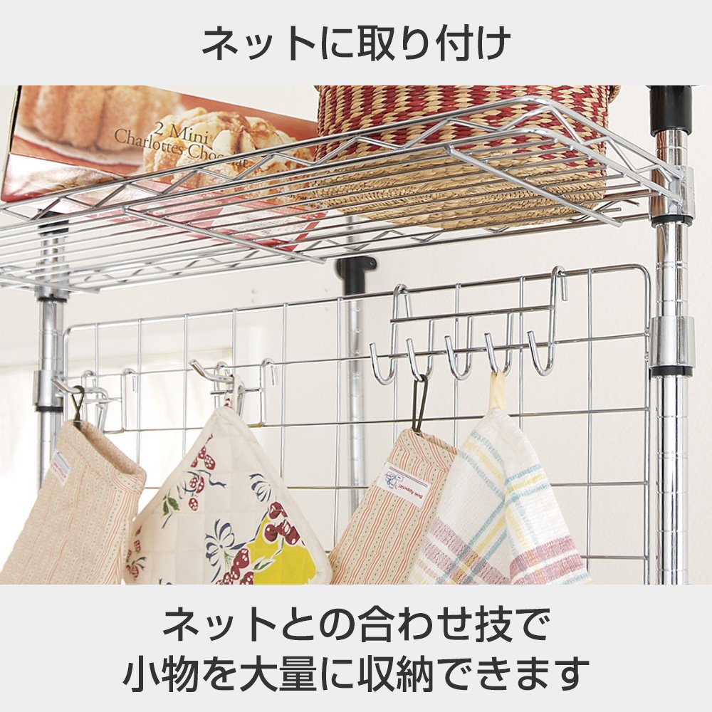 Durable Steel Hanging Hooks with 3 Hooks - Heavy Duty Rust-Resistant Storage Hooks for Kitchen, Bathroom & Garage - 2.2 lbs (1 kg) Weight Capacity - Perfect for Organizing Utensils, Towels, Tools & More