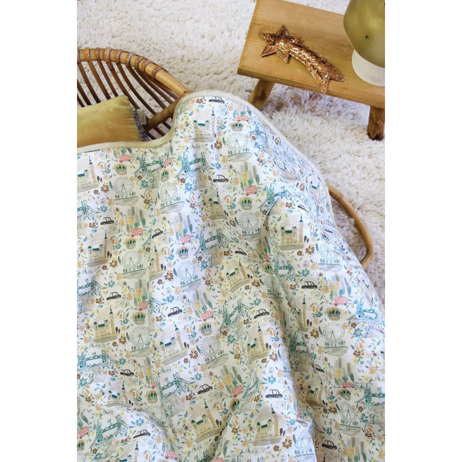Barnabe Loves Coffee Baby Blanket - Soft & Cozy 29 x 35 Inches - Perfect for Nursery, Stroller & Cuddle Time