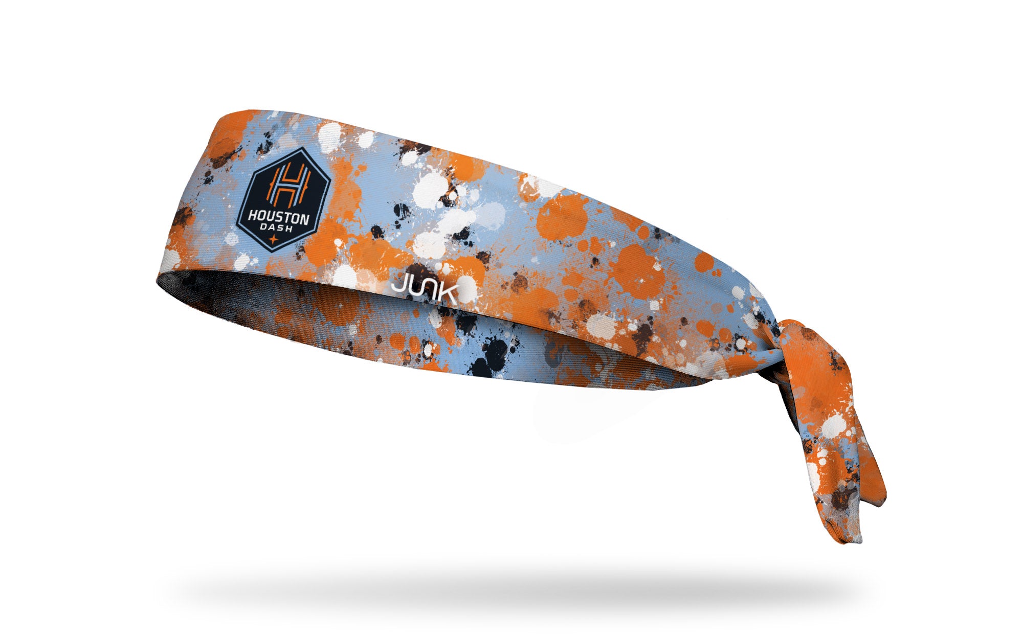 Houston Dash Splatter Flex Tie Headband for Women - Adjustable Sports Headband for Running, Yoga, Workouts - Non-Slip Sweatband for Active Lifestyles