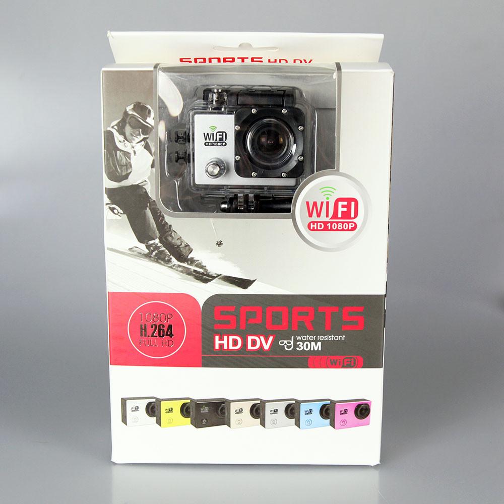 SJ6000 Waterproof Action Camera 1080p Full HD with Wi-Fi - Helmet Mount, Accessories Kit for Surfing, Skiing, Cycling & Extreme Sports Recording