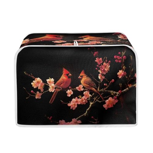 Black and Red - Cardinal Peach Blossom