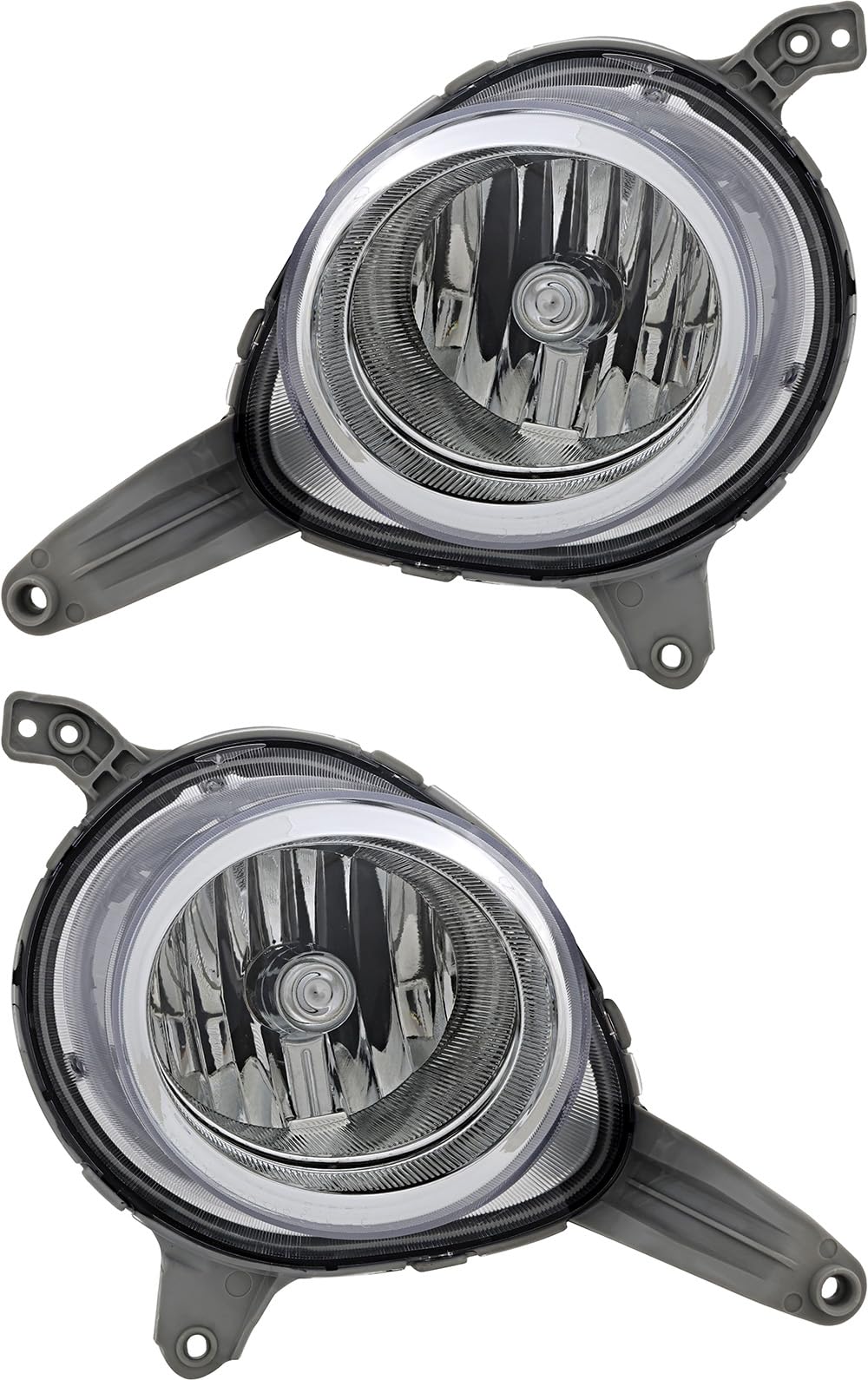 Hyundai Veloster Turbo Fog Lights Lamps Set - Driver & Passenger Side Replacement for 2013-2014 Models | Durable All-Weather Visibility for Night Driving & Foggy Conditions