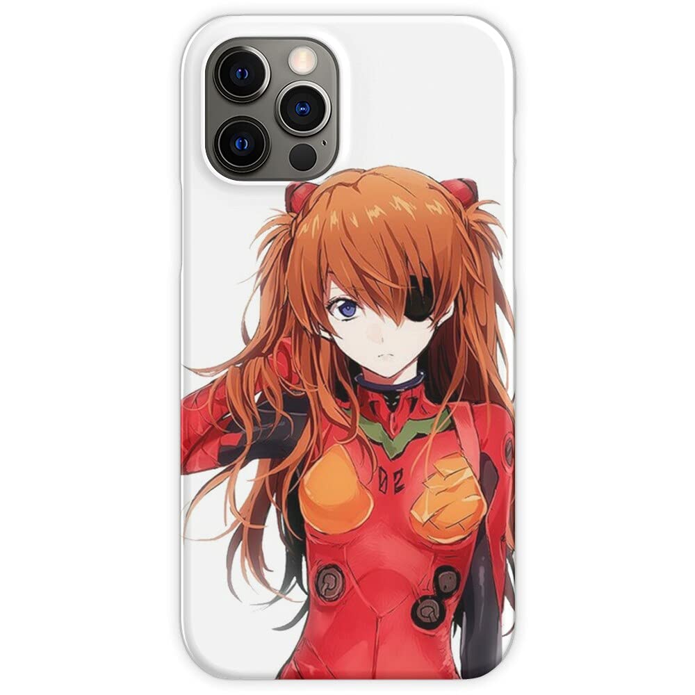 Eva Genesis Evangelion Neon Asuka Langley Soryu Phone Case for iPhone 7/8/SE 2020/11/11 Pro/XR/12 - Anime Character Protective Cover for Daily Use, School & Work