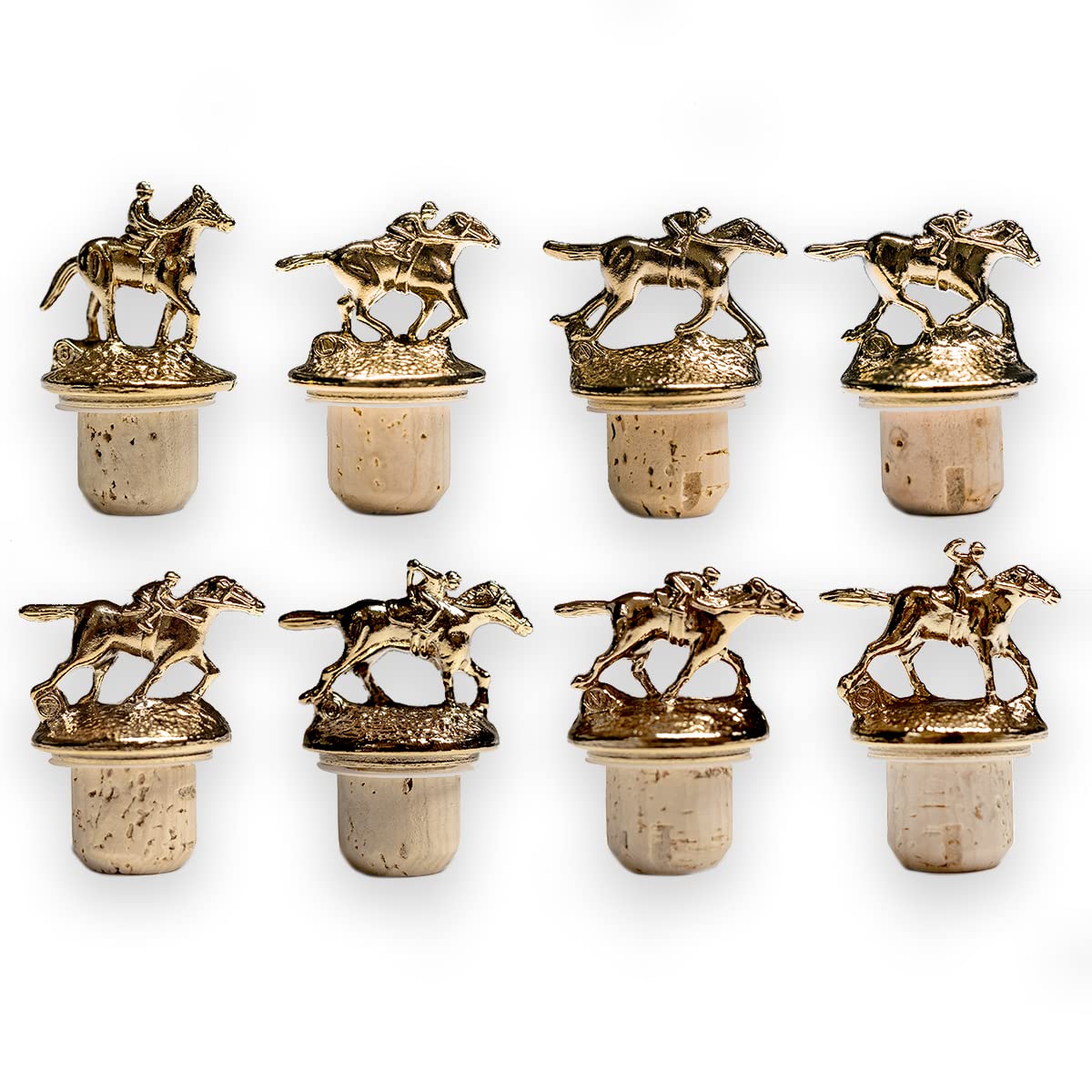 Blanton's Gold Bourbon Whiskey Stoppers Set - Premium Collectible Bourbon Bottle Toppers for Whiskey Enthusiasts - Perfect for Home Bars, Gifts & Bourbon Collections