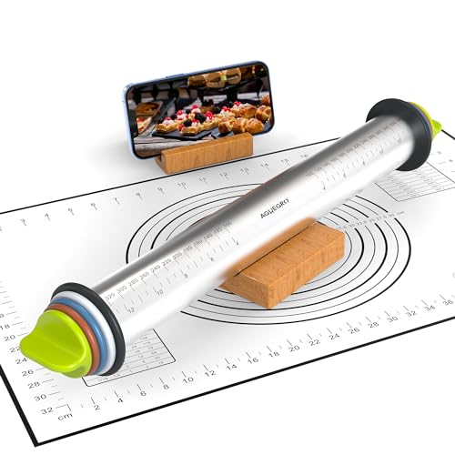 Rolling Pin+Mat+Stand