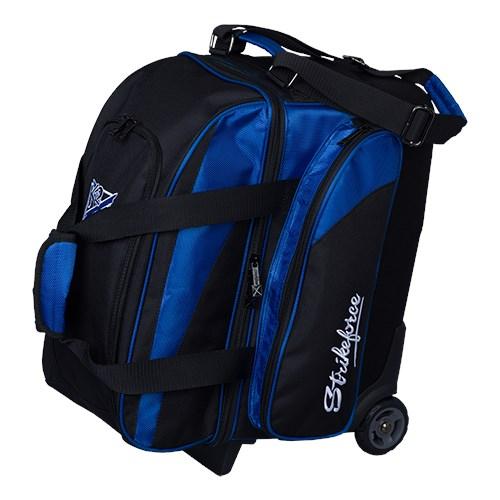 KR Strikeforce Cruiser Locker Double Roller Black Royal Bowling Bag - Durable Bowling Equipment for League & Tournament Players - Perfect for Bowling Alley & Travel Use