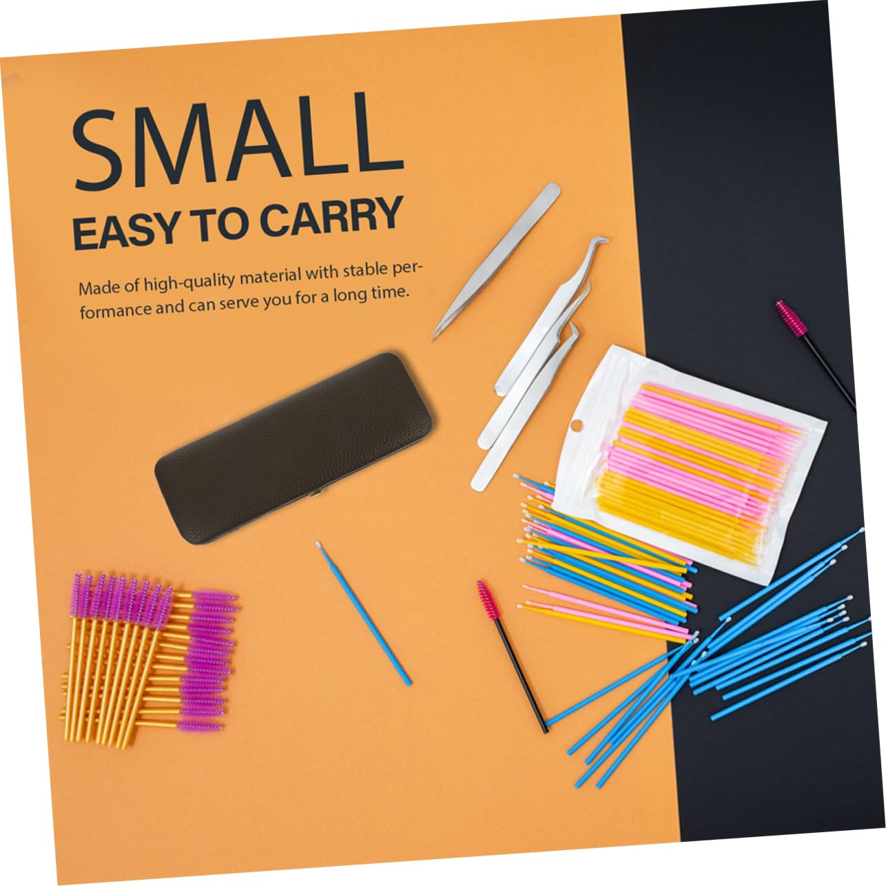 CANIGHT 2PCS Magnetic Eyelash Tweezers Storage Box with Anti-Fall Protection - Secure Organizer for False Lashes & Beauty Tools - Perfect for Travel, Salon, and Home Makeup Organization