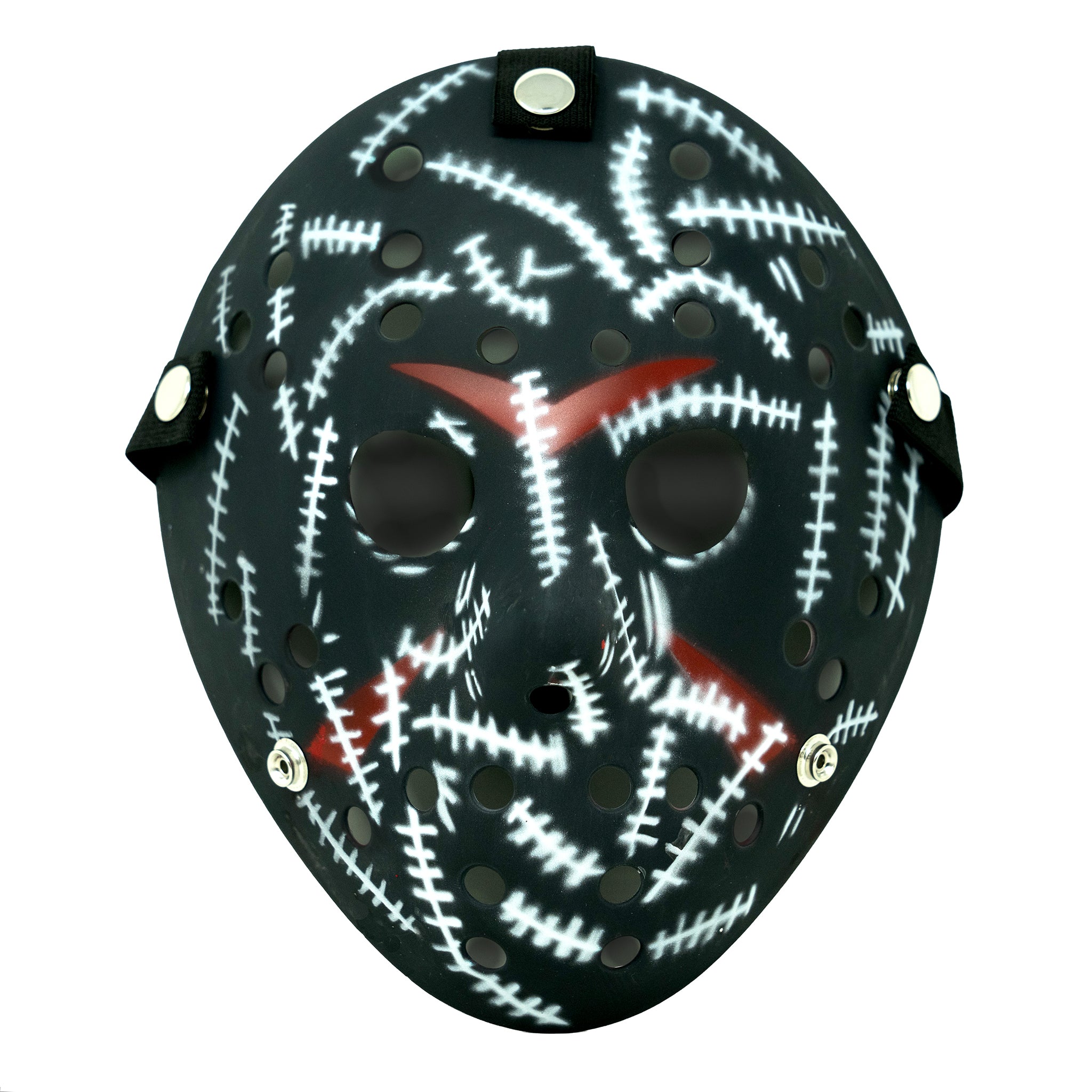 Camp Crystal Lake Hockey Goalie Mask - Official Jason Voorhees Inspired Goalie Mask for Halloween Cosplay & Horror Fans