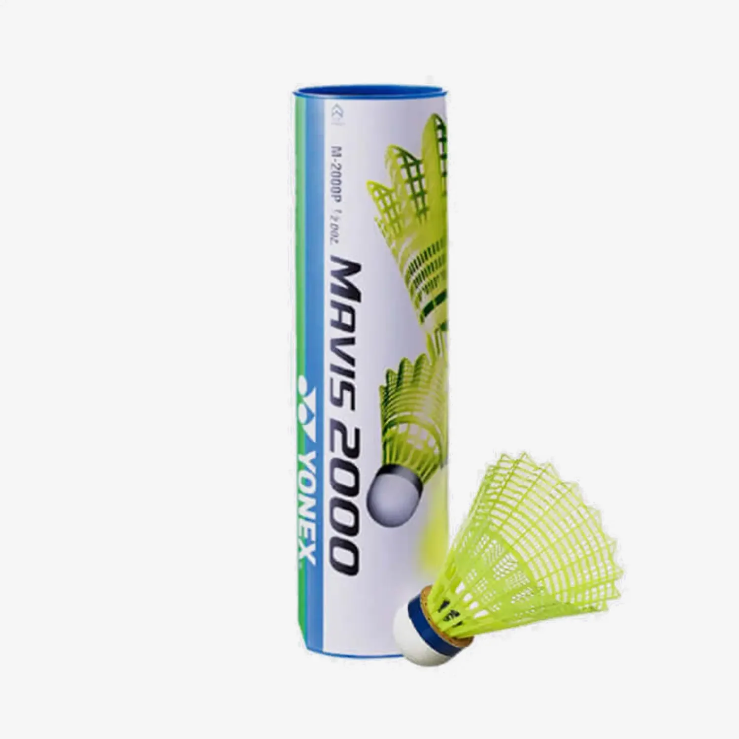 Yonex Mavis 2000 Nylon Badminton Shuttlecocks - Medium Speed, Yellow | Perfect for Training, Recreational Play & Club Matches