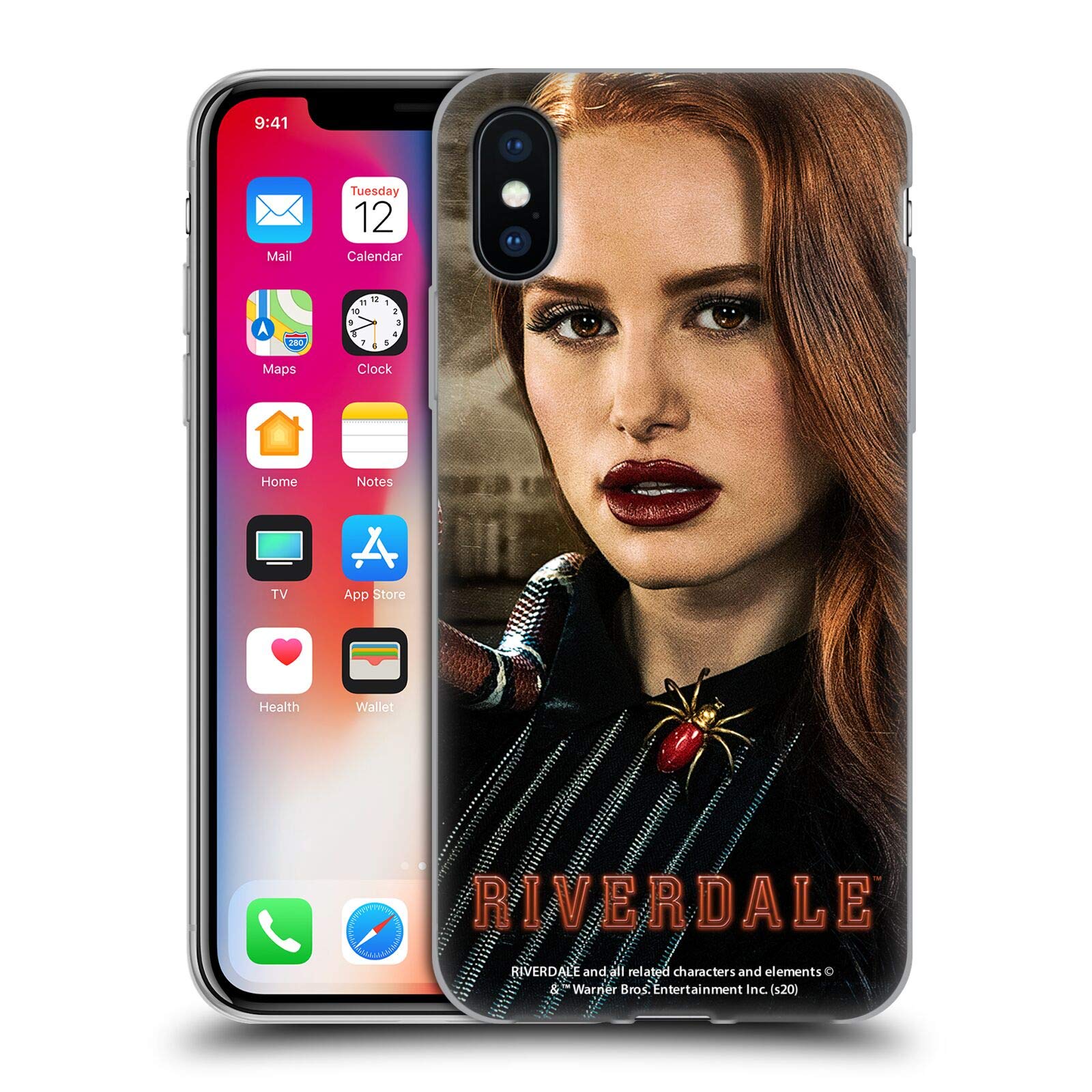 Riverdale Cheryl Blossom iPhone X/Xs Soft Gel Case - Officially Licensed by Head Case Designs - Perfect for School, Work, and Everyday Use