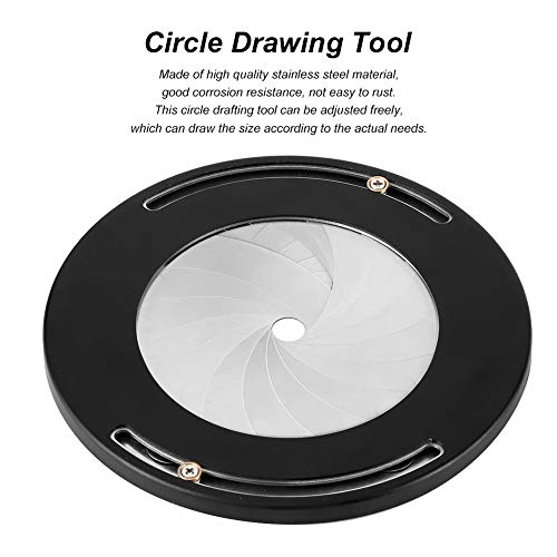 Adjustable Stainless Steel Circle Drawing Template Ruler - 4.9 Inch Flexible Round Maker Tool for Woodworking, Drafting & DIY Projects | Perfect for Architects, Artists & Crafters