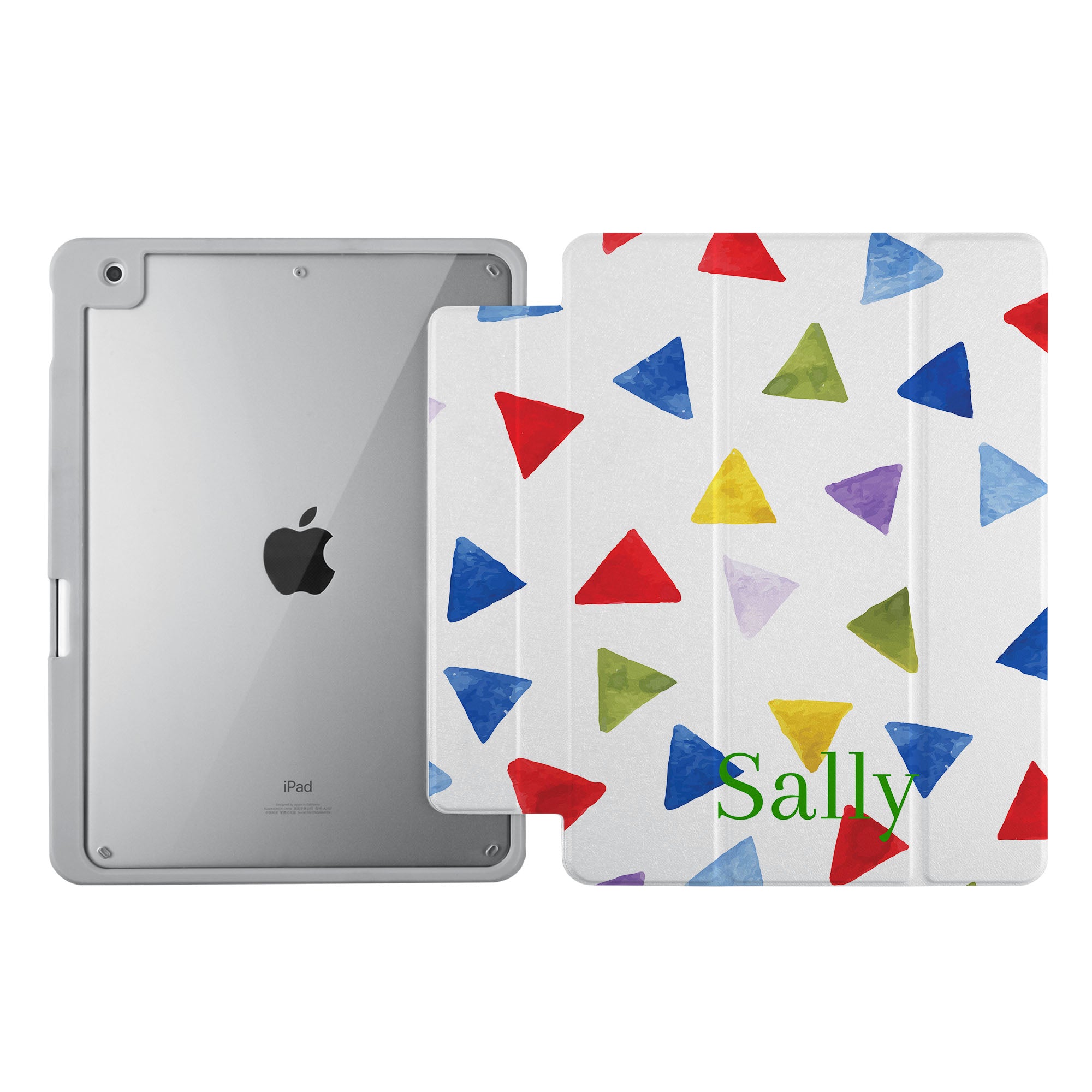iPad 360 Elite Case with Geometry Pattern - Protective Cover for iPad Air/Pro, Rotating Stand, Shockproof & Scratch-Resistant - Perfect for Work, Travel & Home Use