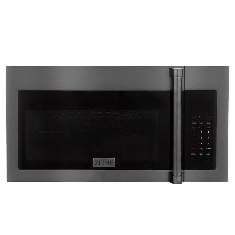 ZLINE 30-inch Black Stainless Steel Kitchen Package - Dual Fuel Range & Over-the-Range Microwave (3KPR RABOTRH30) | Premium Appliance Bundle for Modern Kitchens | Perfect for Home Renovations & Chef-Inspired Cooking Spaces