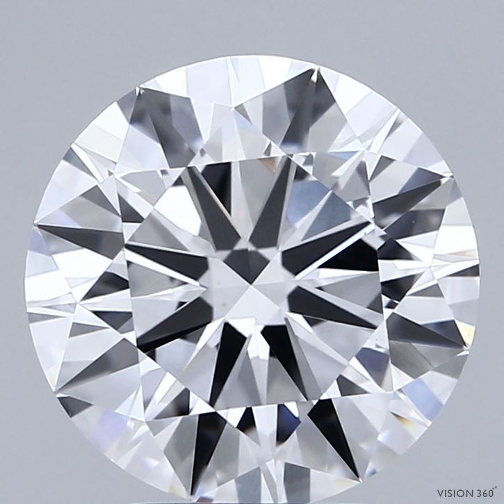 3.55 Carat Round Lab Grown Diamond - GIA Certified, VVS1 Clarity, D Color | Perfect for Engagement Rings & Anniversary Gifts