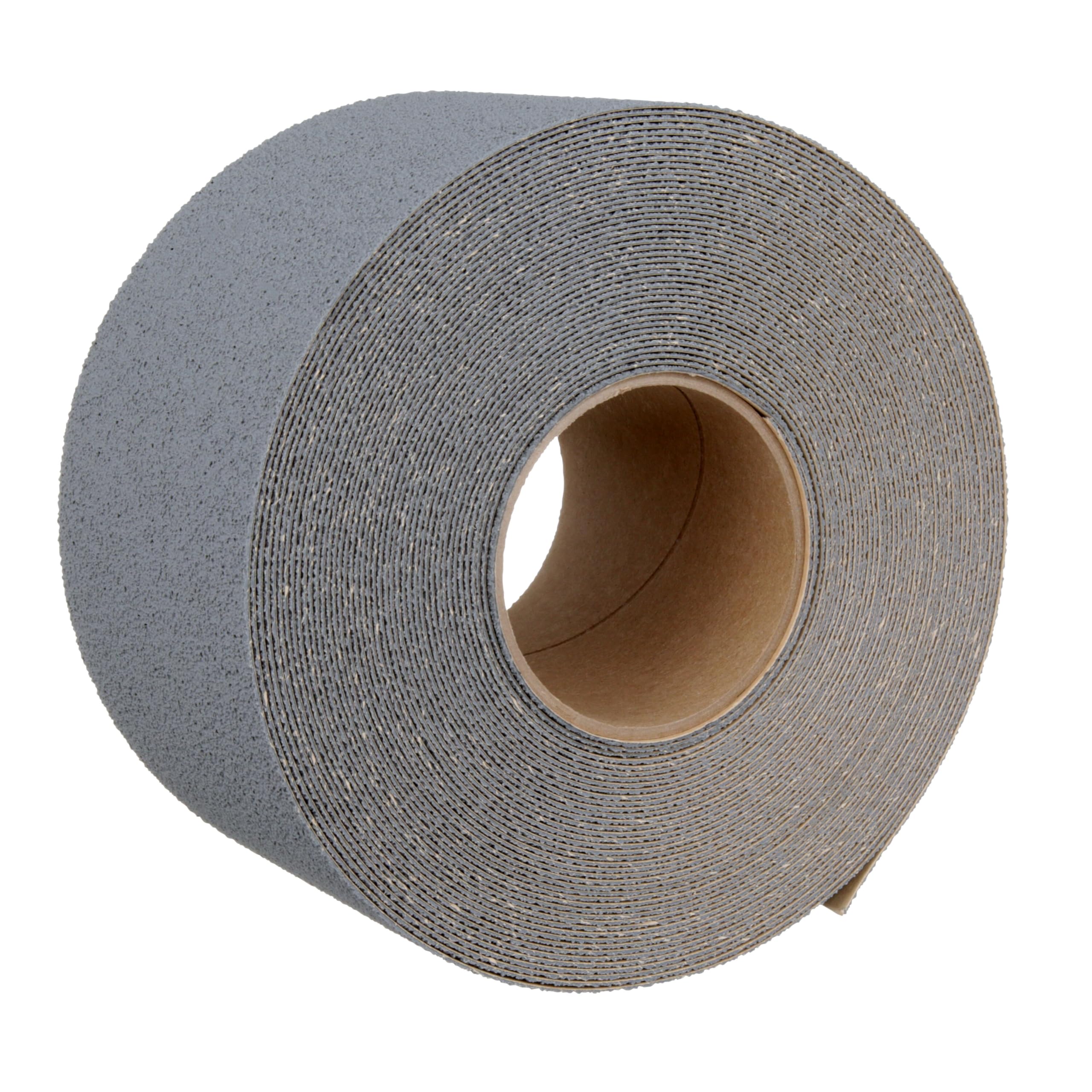 3M Safety-Walk Medium Duty Anti-Slip Tape - 4 in x 60 ft, Grey Resilient Tread for Stairs & Floors - Self-Adhesive, Wrinkle-Free, No Curling or Tearing - Quick & Easy Application (7741) - Perfect for Home, Garage, Workplace & Industrial Safety