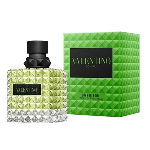 Valentino Donna Born In Roma Green Stravaganza 100ml Eau de Parfum for Women - Floral Fruity Perfume for Date Night & Special Occasions