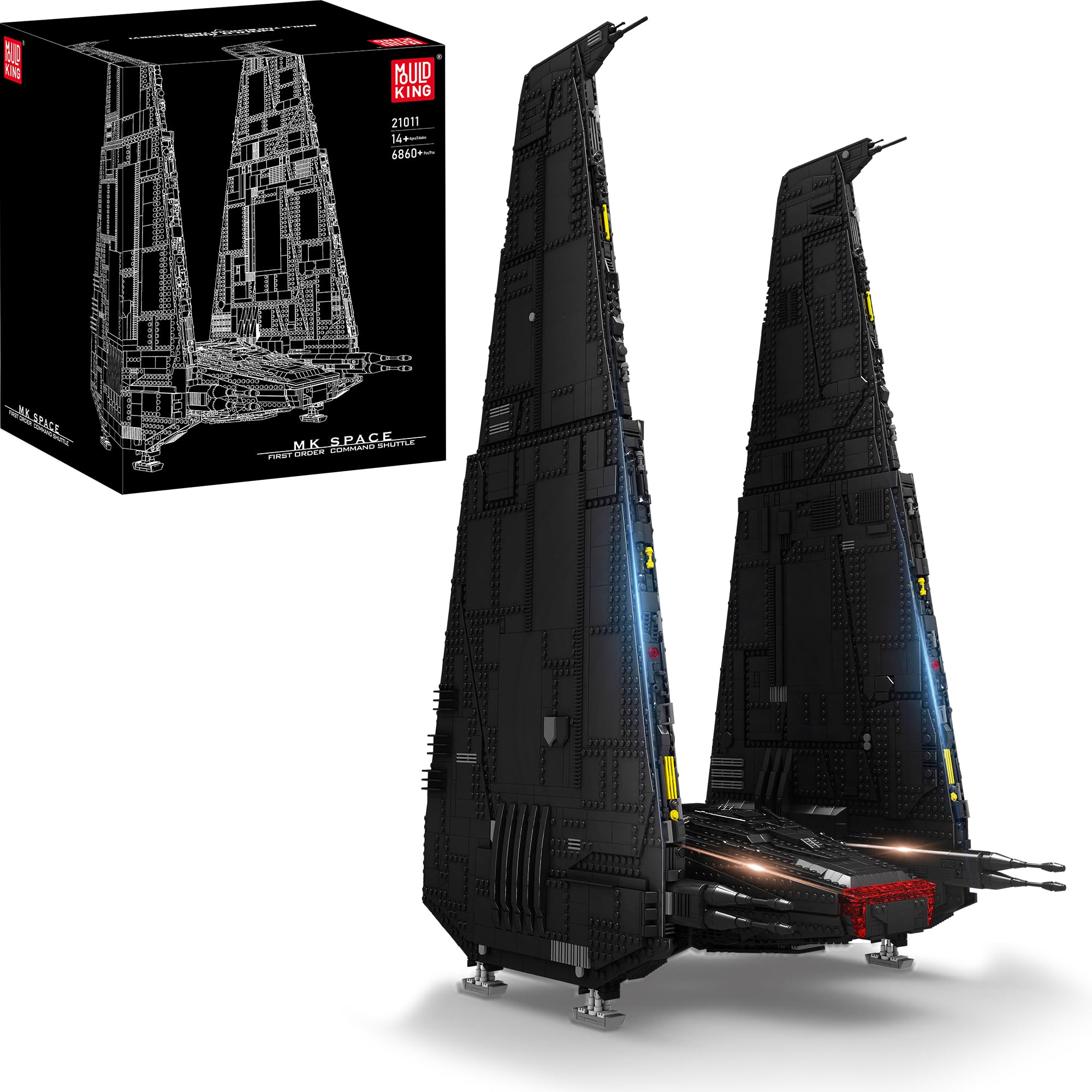 Addshiny Galaxy Empire Command Shuttle Building Set - 6860 PCS Star Wars Super Star Destroyer Spaceship Model 21011 | UCS Collectible Set for Adults | Perfect for Display, Gifts & Star Wars Fans