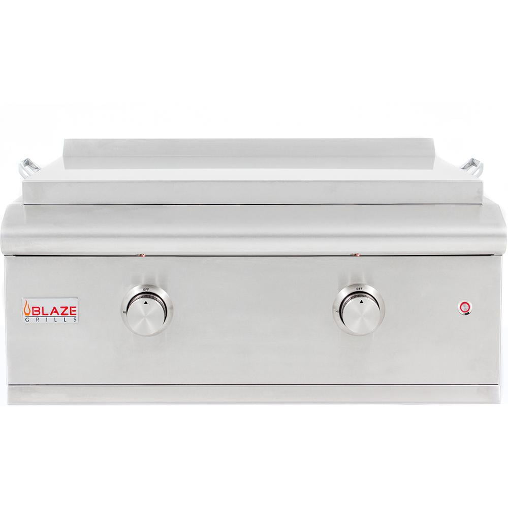 **Blaze 30-Inch Built-In Natural Gas Griddle LTE – Premium Stainless Steel Outdoor Cooking Griddle for BBQ, Camping & Backyard Grilling**