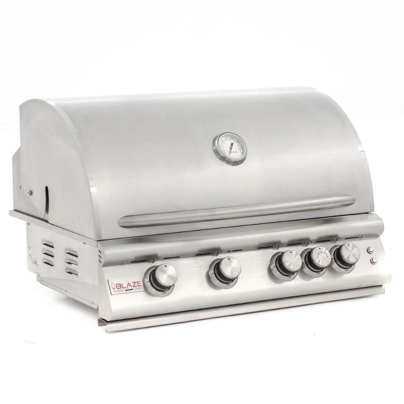 Blaze Marine Grade 316L Stainless Steel 4-Burner Premium LTE Gas Grill for Boats, RVs & Outdoor Cooking | Heavy-Duty BBQ Grill with High Heat Output