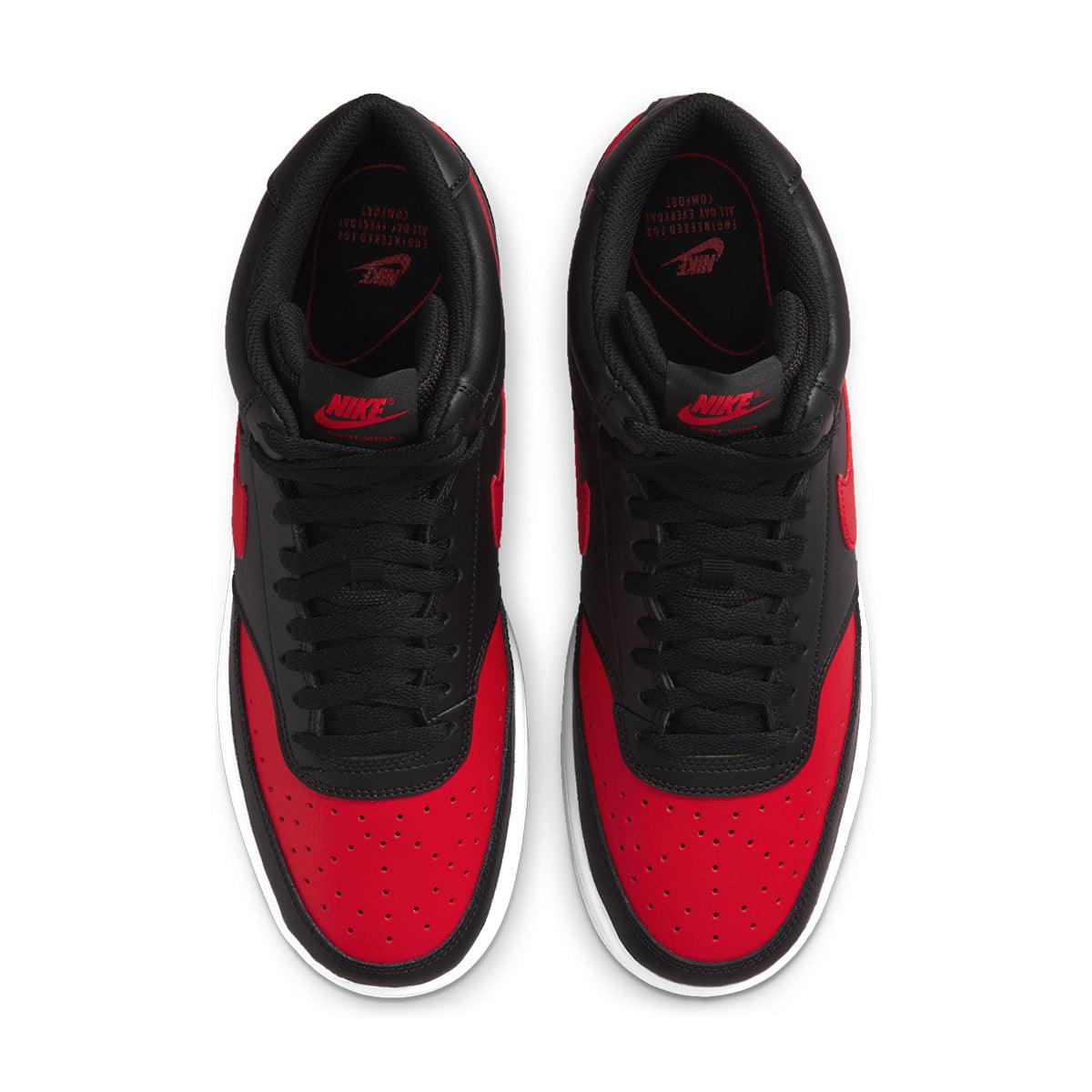 Nike Court Vision Mid 'Bred' Basketball Shoes - Classic Retro Style for Men & Women - Perfect for Streetwear, Casual Outfits & Sneaker Collectors