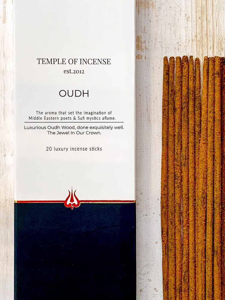 Premium Oudh Incense Sticks - Handmade Aromatic Sticks for Meditation, Yoga & Relaxation - Long Lasting Fragrance for Home, Office & Spiritual Spaces