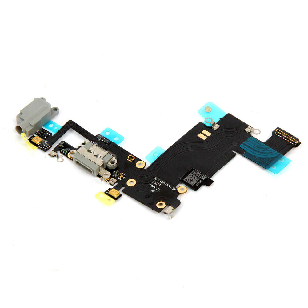 Original iPhone 6s Plus Charging Port & Headphone Jack Flex Cable Replacement - Gray | DIY Repair Kit for Home & Professional Use