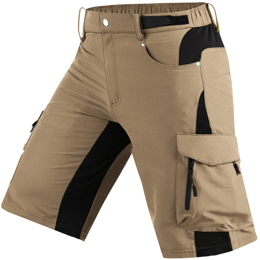 Cycorld Men's Mountain Bike Shorts - Cycling & Hiking Cargo Shorts for Outdoor Sports