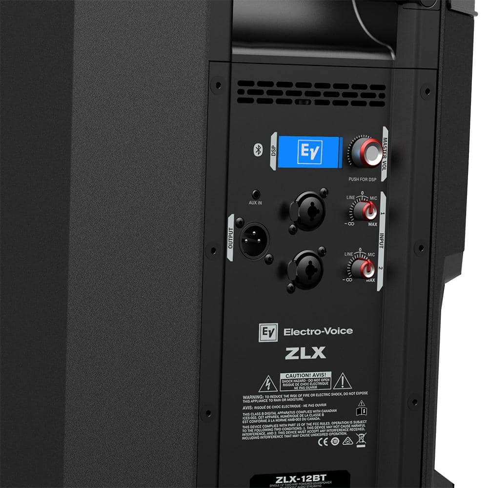 Electro Voice ZLX 12 Bluetooth Powered Speaker - Professional Portable PA System for Live Music, DJ Performances & Outdoor Events