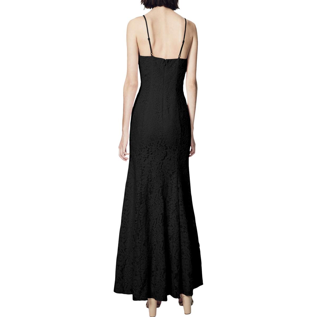Elegant Black Lace Sheath Evening Dress for Women - Size 8 | Perfect for Formal Events, Parties & Special Occasions