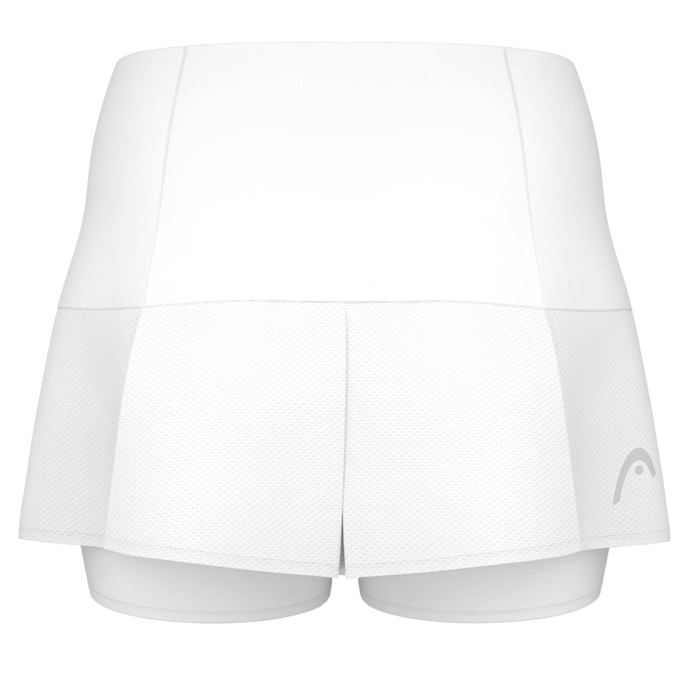Women's Athletic Skort - Breathable White Tennis Skirt with Built-in Shorts for Running, Golf & Workouts