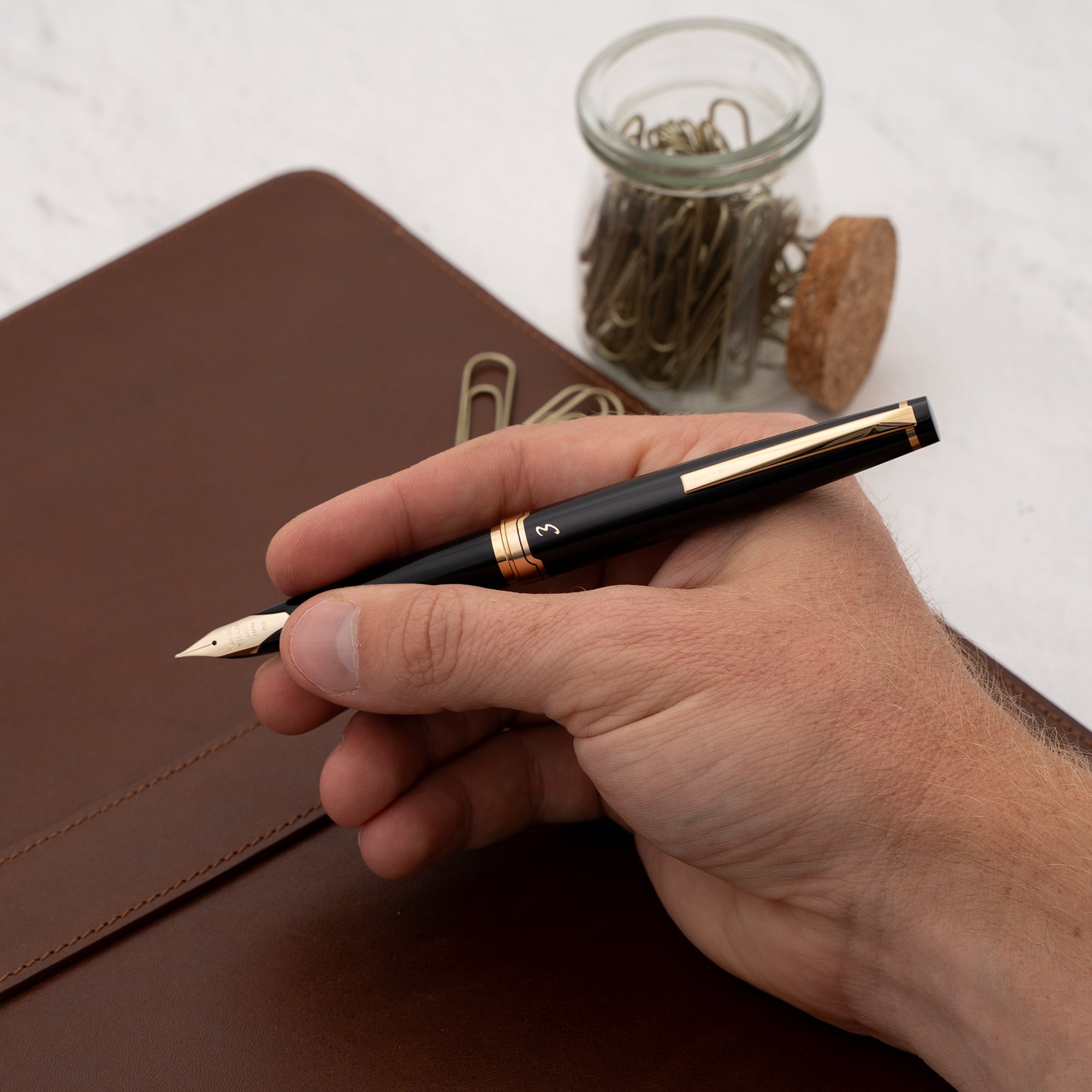 Pilot E95s Fountain Pen - Black Lacquer with Gold Trim | Premium Writing Instrument for Professionals & Calligraphy | Perfect for Office, Gifts & Signature Signing