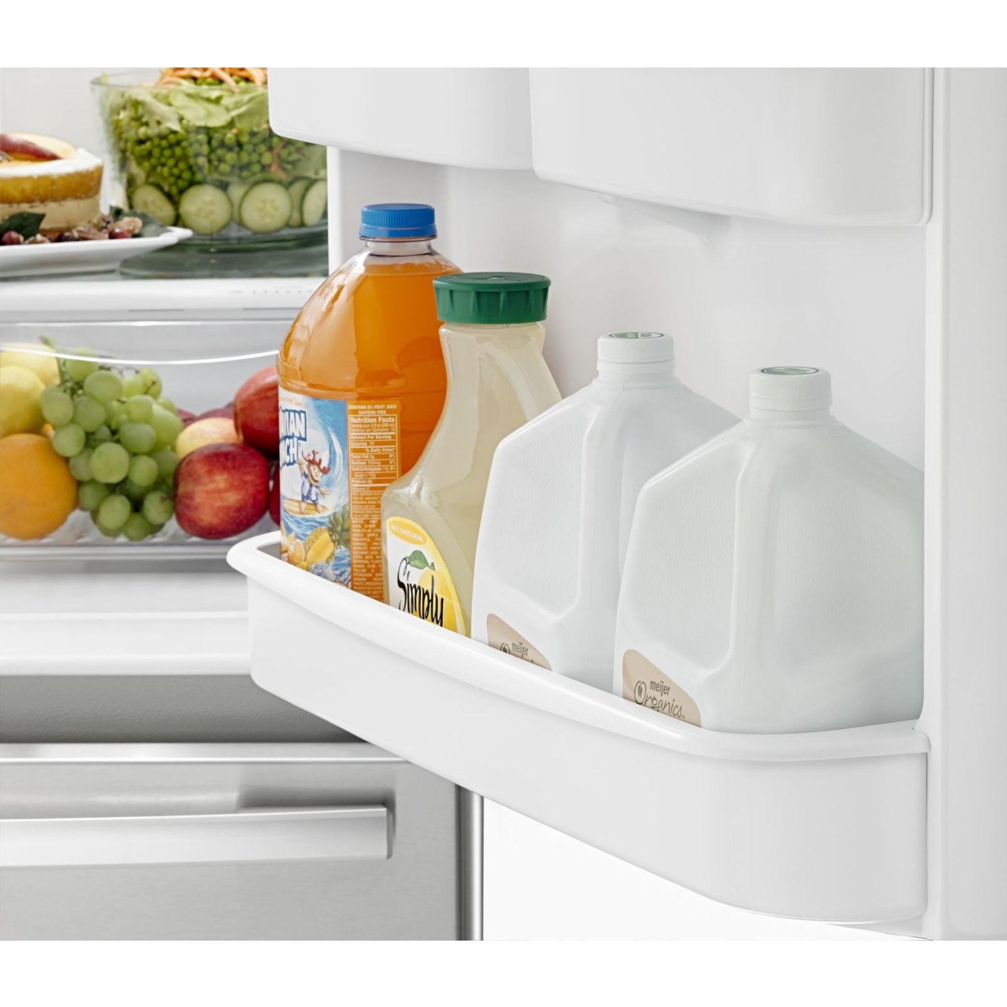 Amana Bottom Mount Refrigerator (ABB2224BRM) - 24.5 Cu. Ft. Stainless Steel French Door Fridge with Adjustable Shelves & LED Lighting - Perfect for Modern Kitchens & Open-Concept Homes