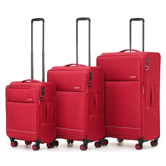 Tosca SO LITE AIR5055 3-Piece Lightweight Luggage Set - Red | Perfect for Travel, Business Trips & Vacations