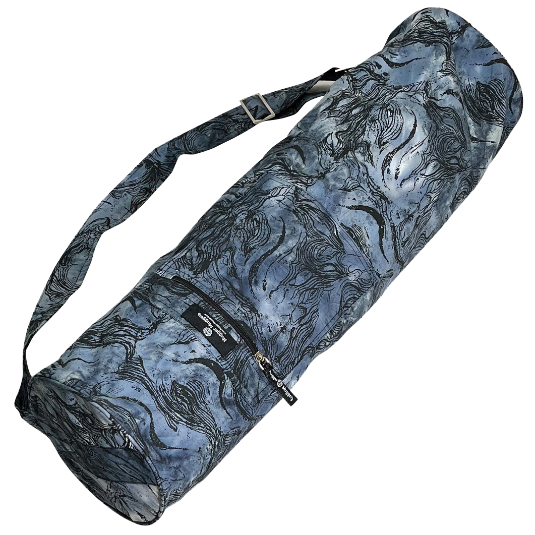 Eco-Friendly Batik Yoga Mat Bag - Handmade Cotton Yoga Mat Carrier with Adjustable Strap for Women & Men - Perfect for Yoga, Pilates, Gym & Travel Accessories