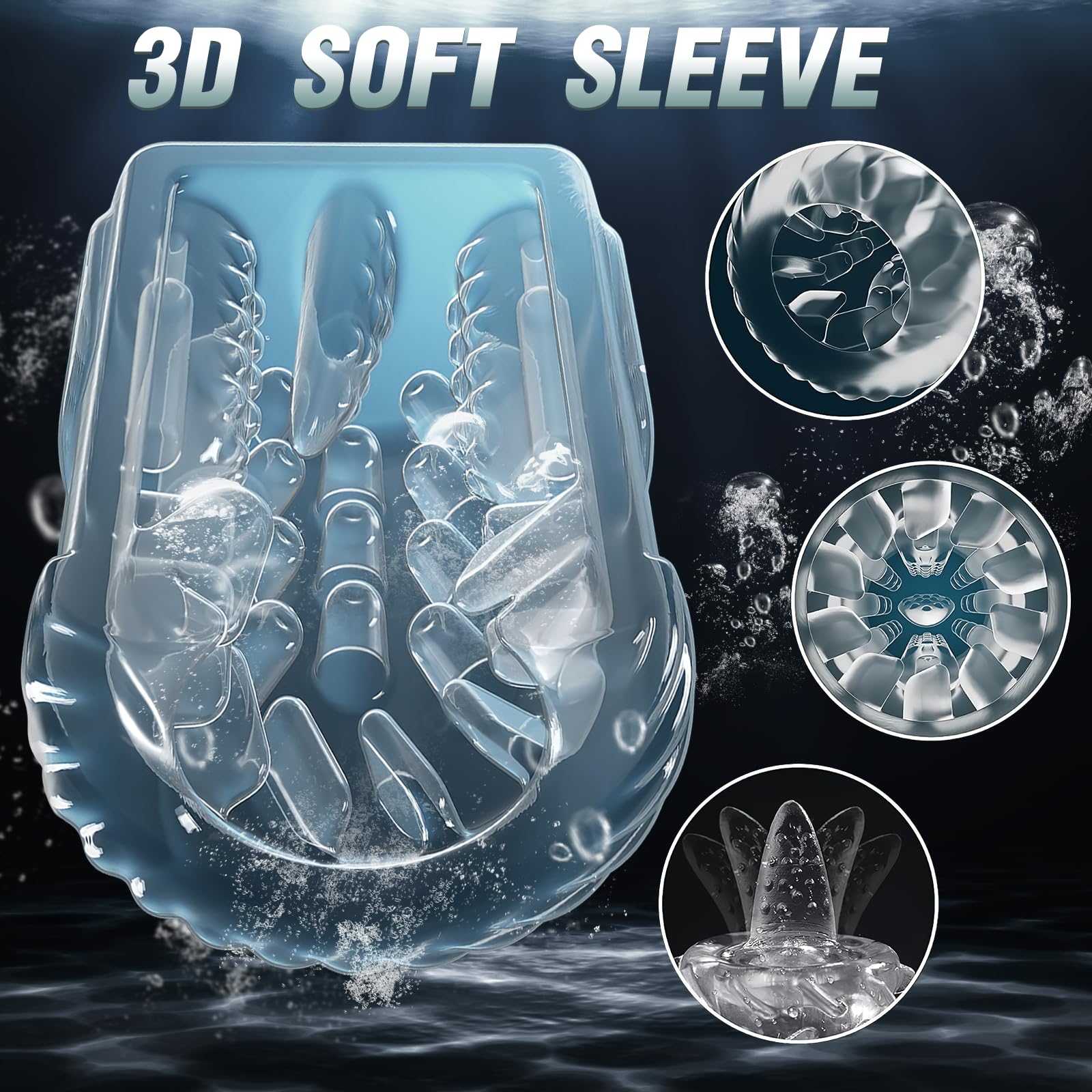Best Automatic Male Masturbator - 7-in-1 Penis Pump with Sucking, Vibrating, Thrusting, Rotating & Licking Functions | Realistic Blowjob Sex Toy for Men | Discreet Pocket Pussy & Male Stroker for Solo Pleasure & Stress Relief