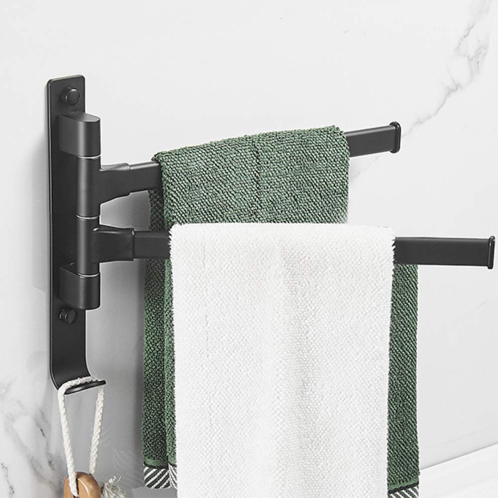 **Sturdy Wall-Mounted Towel Rack - No Drill Needed, Easy Installation for Kitchen & Bathroom - Durable Ladder Shelf for Towels, Robes & Bathroom Accessories - Perfect for Small Spaces & Modern Decor**