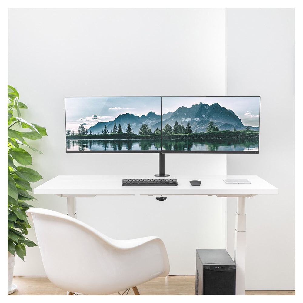 Activiva ErgoLife Dual Monitor Stand - Adjustable VESA Mount Arm for 13-32 Inch Screens - Perfect for Home Office, Gaming & Workspace Setup