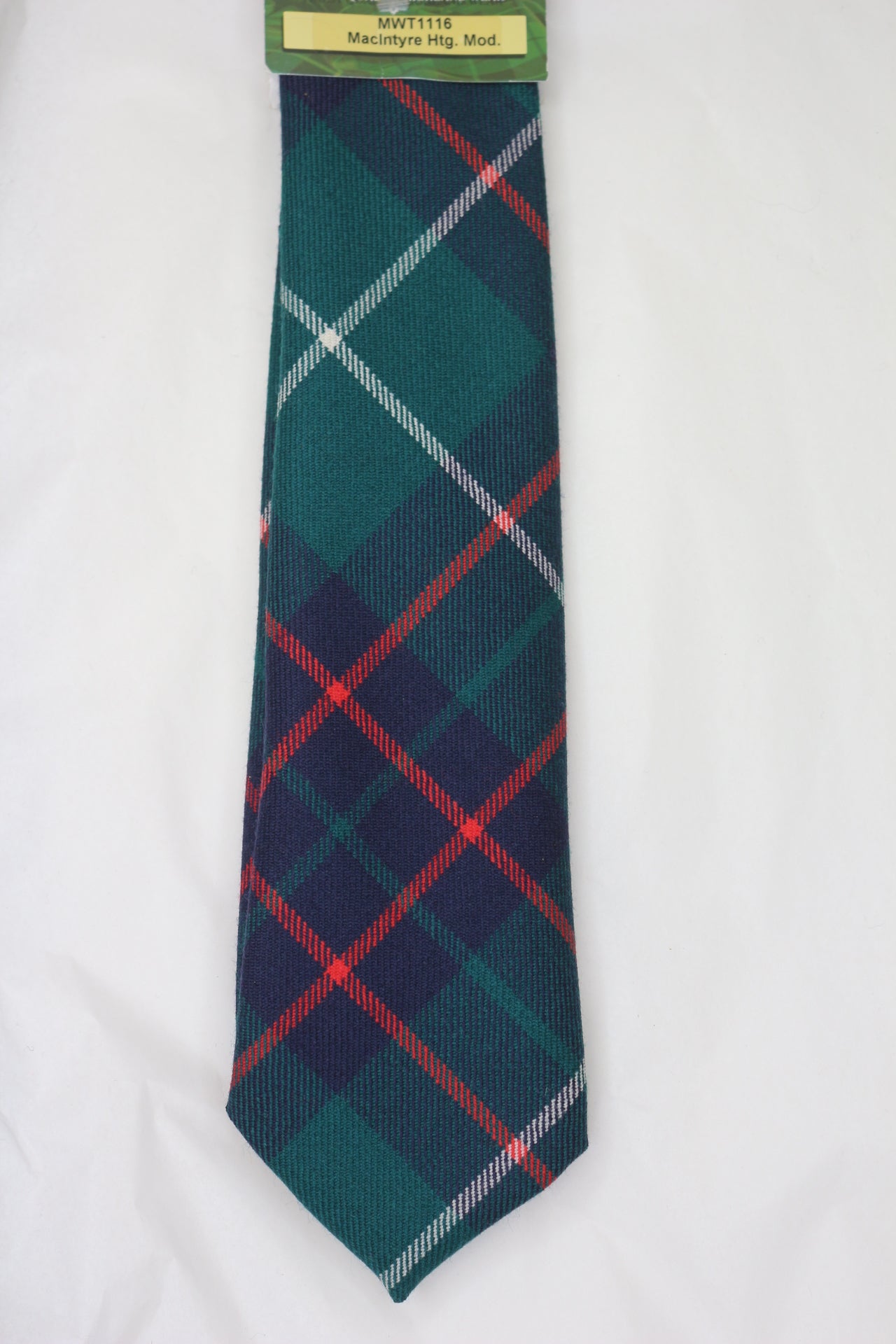 MacIntyre Modern Hunting Tartan Tie - Premium Wool Necktie for Men | Perfect for Weddings, Business Meetings & Formal Occasions