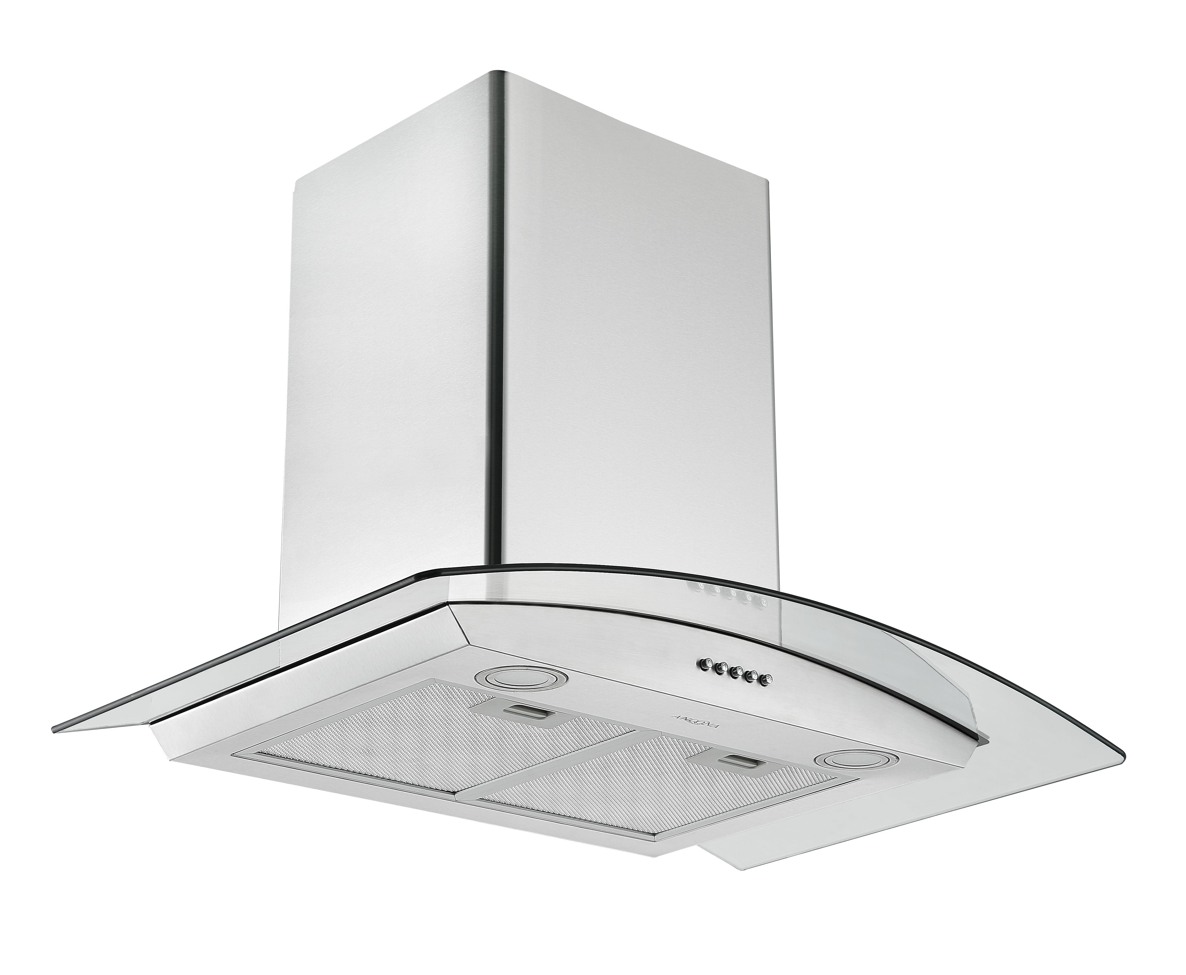 30 Inch Stainless Steel Convertible Wall Mount Range Hood - Under Cabinet or Ceiling Mount for Modern Kitchen Ventilation