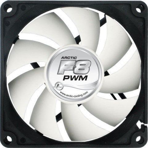 ARCTIC F8 80mm PWM Fan - High Performance Cooling Fan with Fluid Dynamic Bearing, Ultra Quiet 0.3 Sone, for PC Case, CPU Cooler, and Server Cooling Systems