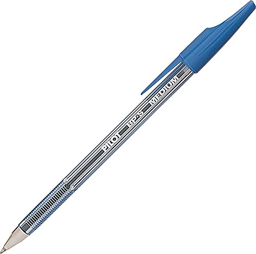 Pilot The Better Ballpoint Pen Refillable Medium Point Blue Ink 12-Pack (36711) - Smooth Writing for Office, School & Everyday Use