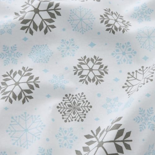 Blue, Gray Snowflakes