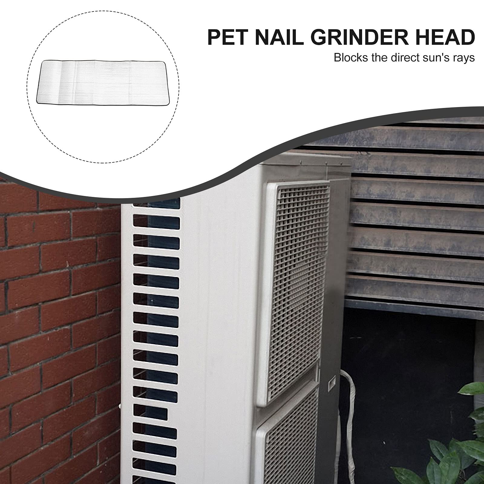 Outdoor Air Conditioner Cover - 145x45cm Silver Sun Shade Protection for AC Unit | Weatherproof & UV Resistant | Perfect for Home, Apartment, and Office Use
